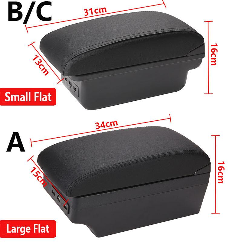 For PEUGEOT 206 Armrest Interior Parts 2017 Car Armrest box Retrofit parts Storage box car accessories Interior