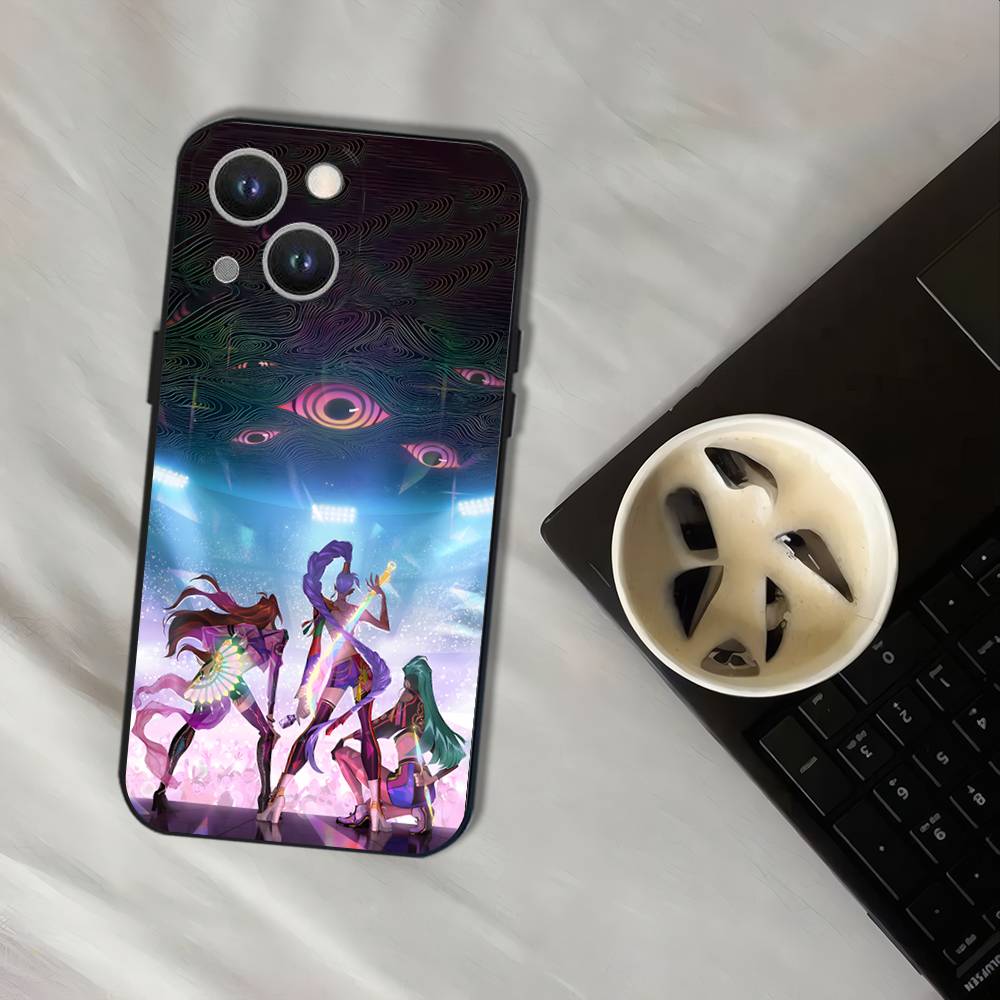 Чехол для телефона KPop D-Demon H-Hunters-S для iPhone 16,15,14,13,12,11, Pro, XS, Max, XR, Plus, E, SE4, Mini Черный Мягкий Чехол