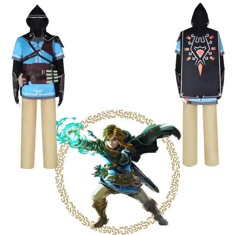 Костюм для косплея Линка из The Legend Of Zelda Tears Of The Kingdom из полиэстера