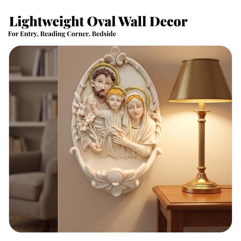 Holy Family Wall Plaque Lightweight for Believers