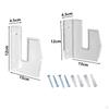 Skateboard Wall Mount Display Rack Clear 1 Pair Holder for Longboard Skis