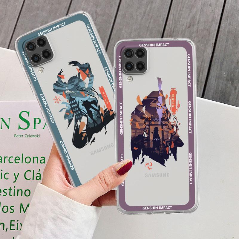 Прозрачный чехол для Samsung Galaxy A52 A12 A51 A32 A21s A71 A32 A22 50 A70 A31 A72 5G, чехол для телефона Genshin Impact Jujutsu Kaisen Coque