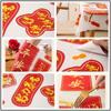 Thickened Chinese New Year Table Cloth PEVA Red Festive Table Cloth  New Year Party Supplies