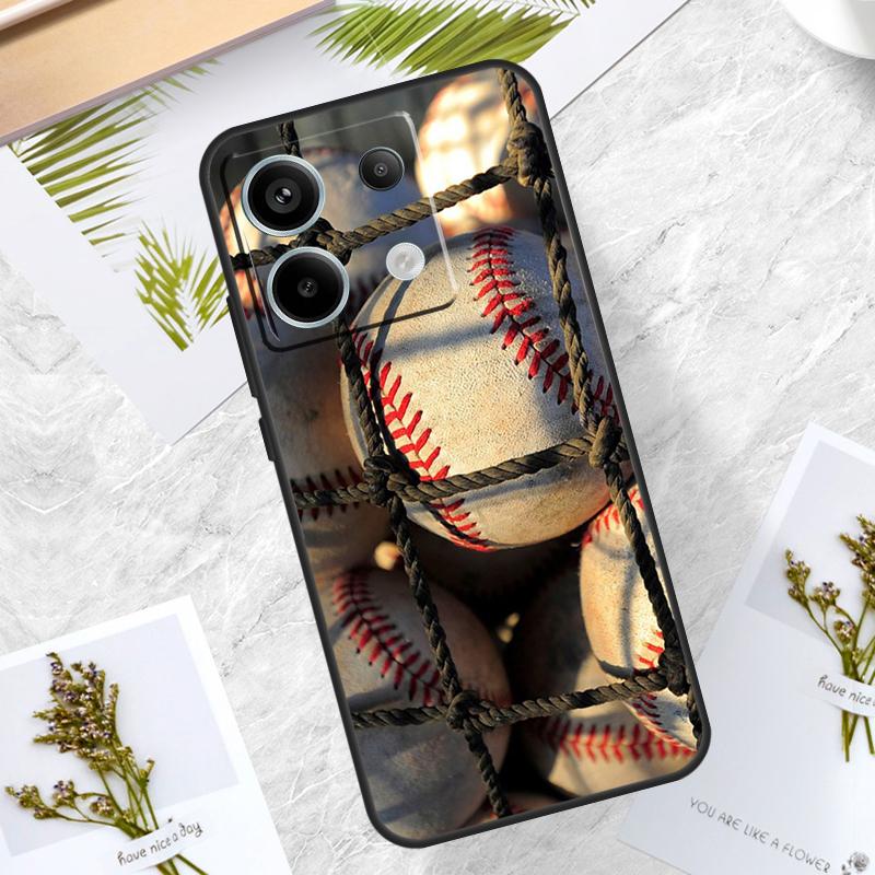 Love Baseball Sport Case For Xiaomi Redmi Note 13 11 8 9 10 12 Pro 12S 11S 10S 9S Redmi 13C 9C 10C 12C Funda