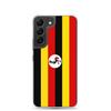 Coque Téléphone - Samsung - Galaxy S22 Plus - Drapeau Ouganda - Souple - Multicolore