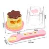Кормление Едой Пудинг Кормление Игрушка Настольное Украшение Милый Розовый Желе Клубничный Пудинг Набор Украшения Модели Для Детей Девочек 2025