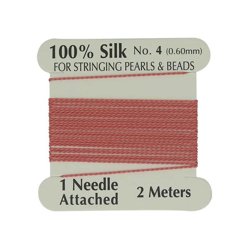 Silk Thread for Jewelry Making 0.6mm 2 Meters Multicolor Tear-Resistant Cord for Women DIY Bracelet Necklace Hobby Crafts