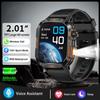 Умные часы QTLLBT Bluetooth-звонок Фонарик IP68 водонепроницаемые, военные часы 100+ спортивных режимов Сон, пульс, обнаружение кислорода в крови