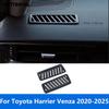Декоративная накладка на вентиляционное отверстие кондиционера AC для Toyota Harrier Venza -2024 2025 Матовые аксессуары для интерьера Стайлинг автомобиля