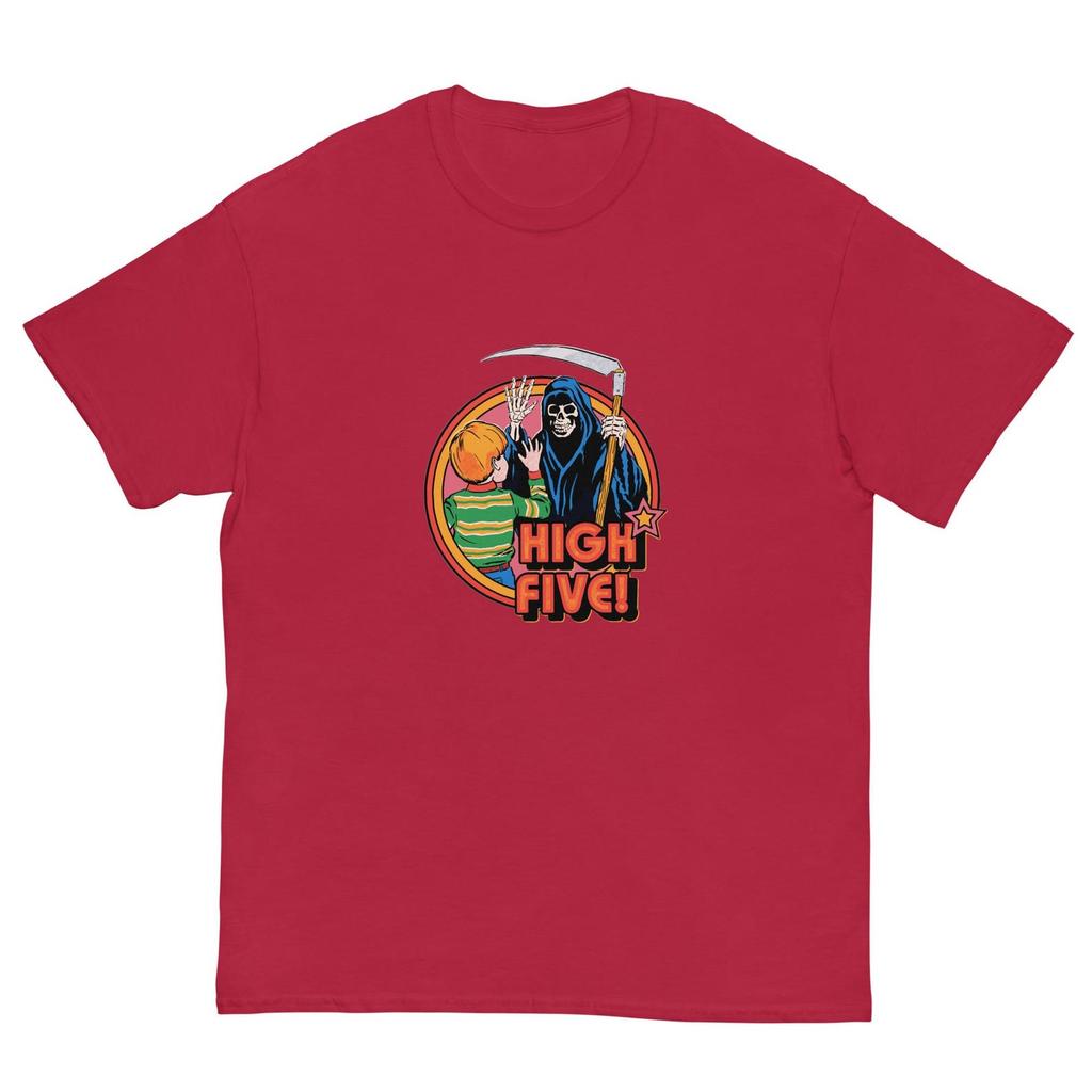 High Five T-Shirt – Retro Dark Humour Graphic Unisex Tee up to 5XL