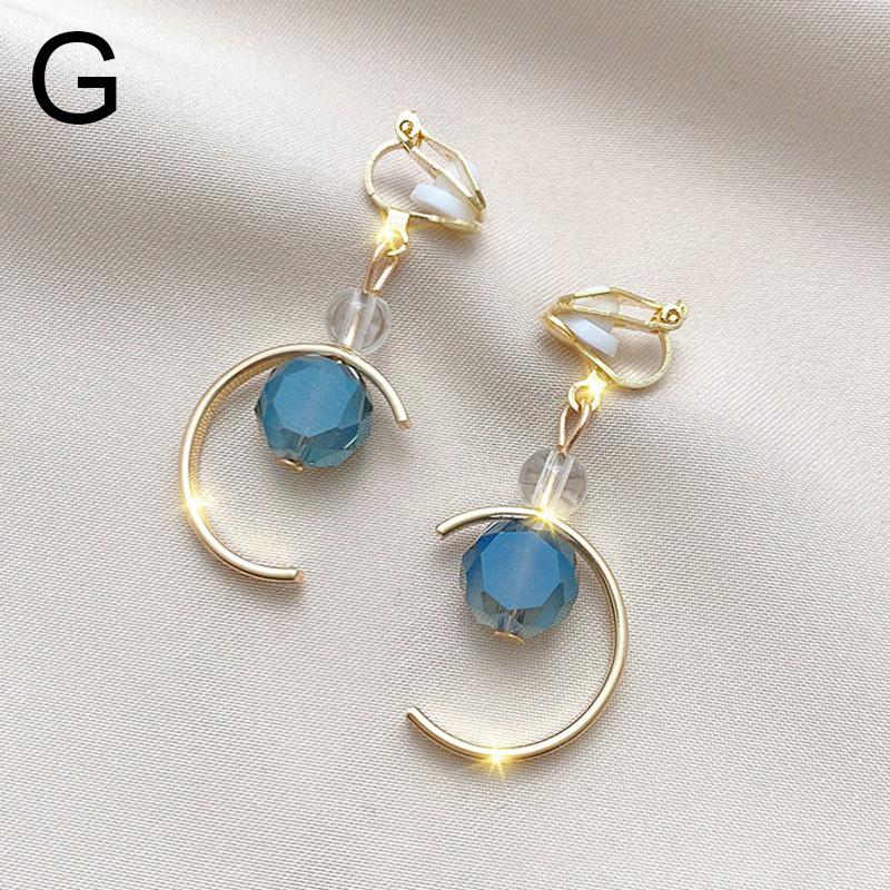 Модные серьги «Звезда Луна» с жемчугом, клипсы для ушей, цветочные украшения с бантом