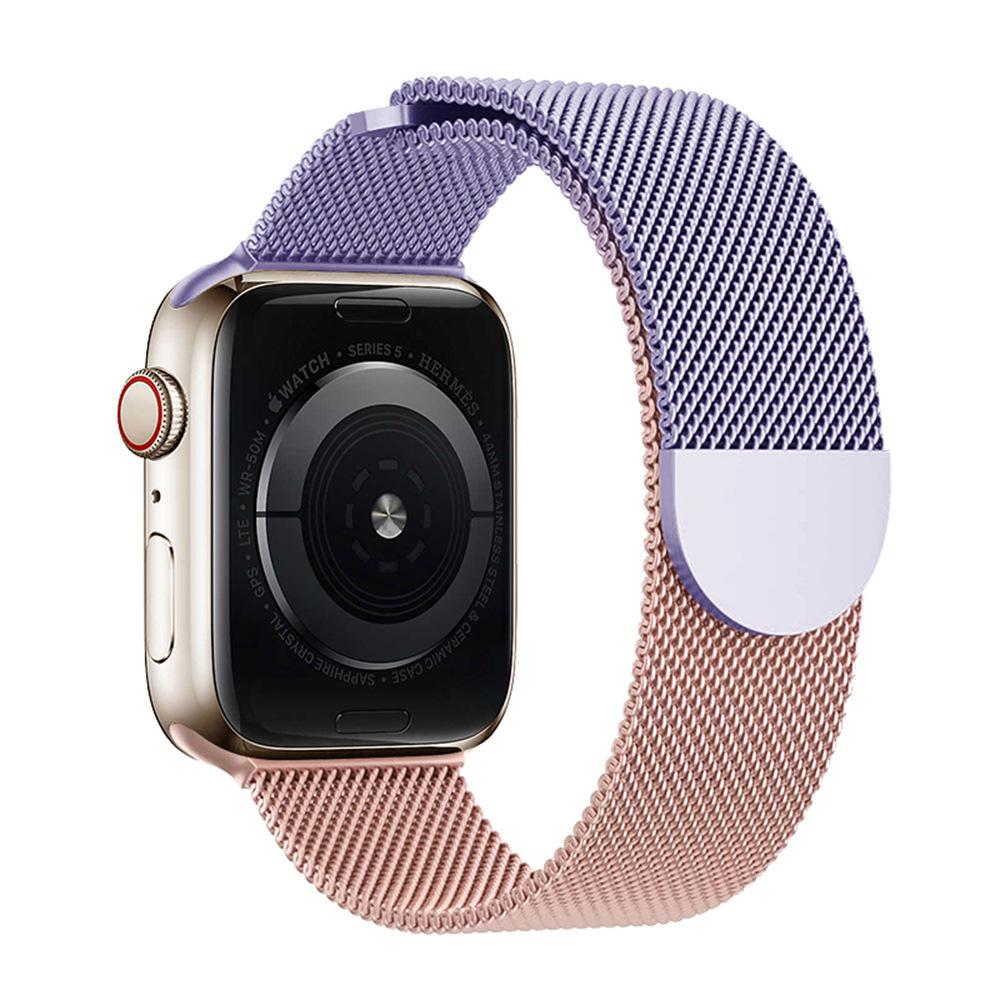 Metal bracelet for Apple Watch 38/40/41/Series11 10 42mm, adjustable magnetic clasp