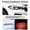 AZLD7 Car Reflective Sticker Collision Avoidance Warn Strip Tape Decals For Opel Insignia Corsa Zafira Mokka Grandland MOVANO Ampera