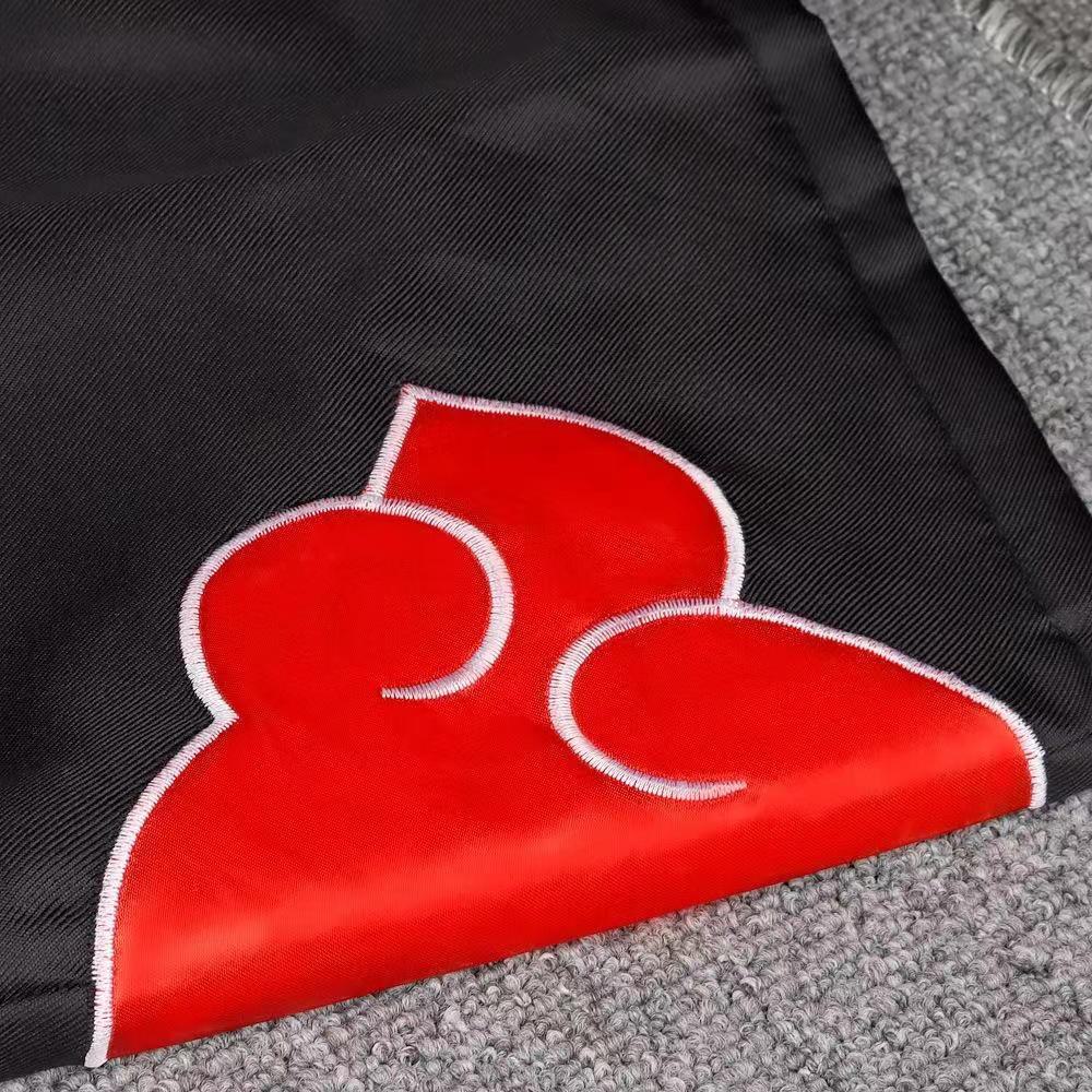 Naruto Akatsuki Red Cloud Cloak - Uchiha Itachi Costume for Halloween.
