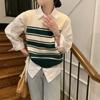 Sweater Vest Autumn and Winter Korean Edition Contrast Stripe Inner Knitted Vest Female Sleeveless Sweater Pullover Female Top