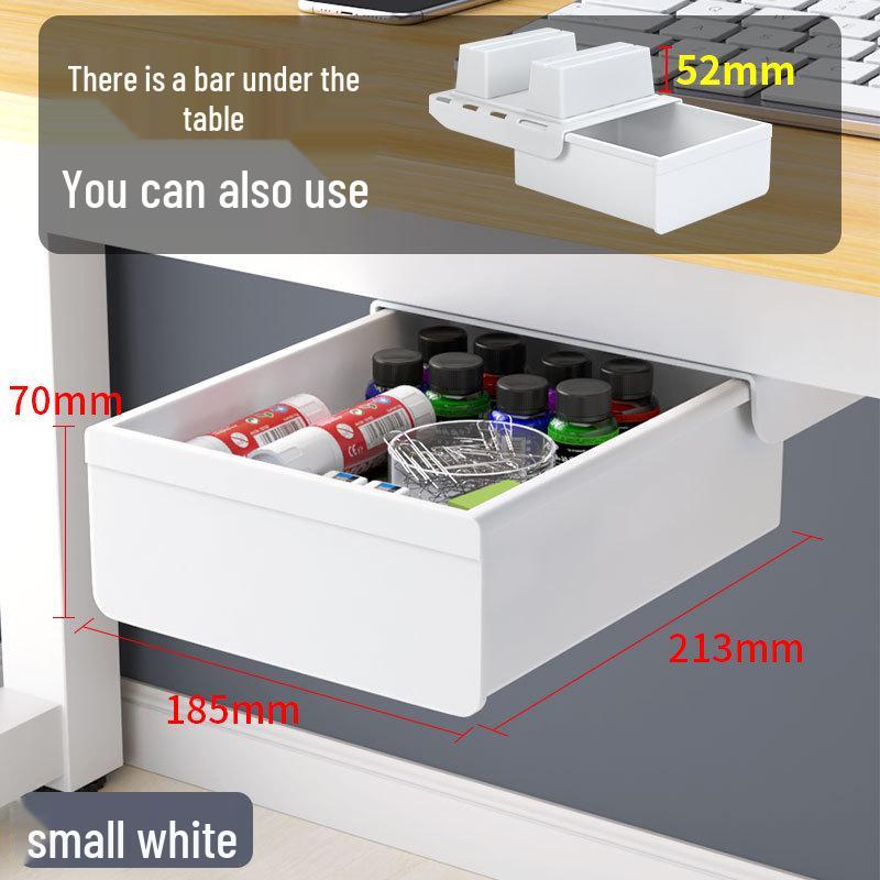 Невидимый органайзер под стол: Ящик без сверления для офисных канцелярских принадлежностей