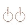 ELLE Jewelry 14K Circle Line Earrings (Gold Pin) ELGPEE075