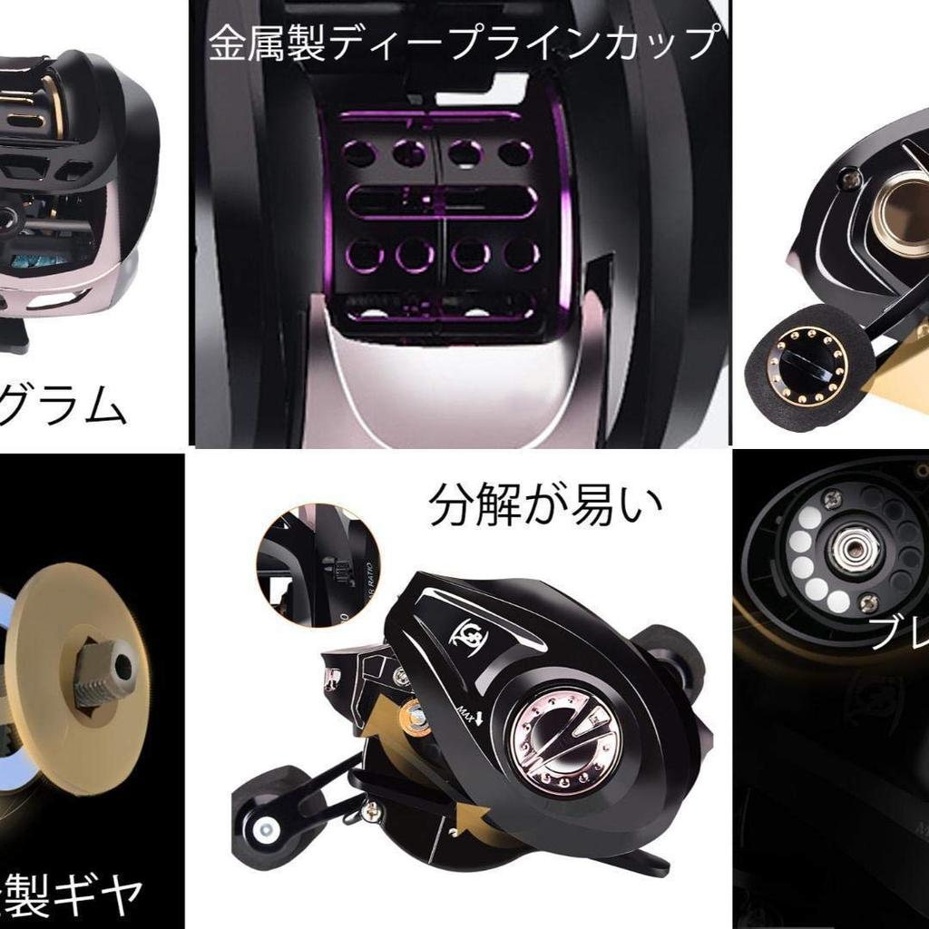 VISPREA Reel Bait Reel Lightweight Bait Finesse Lightweight Lure Maximum Drag 5KG Gear Ratio Aluminum Spool For Sea Fishing and Freshwater Fishing