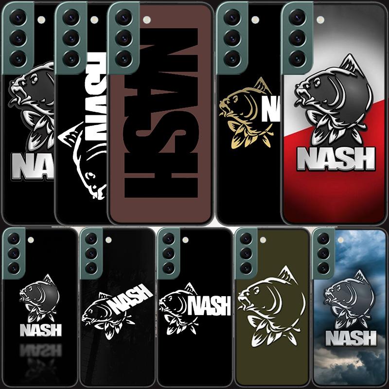 Nash Fishing Logo Phone For Samsung Galaxy S24 S22 Ultra S21 Plus S20 S23 FE Case S10 S10E S9 S8 S7 Edge Cover Silicone Soft Coq
