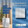 Smart Switch: Совместимость с приложением Mijia, Голосовое и сенсорное управление всем домом, Bluetooth MESH 2.0, Прямоугольный белый, Версия с нулевой фазой