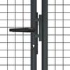 Mesh Garden Gate Galvanized Steel 400 x 125 cm Grey Anthracite
