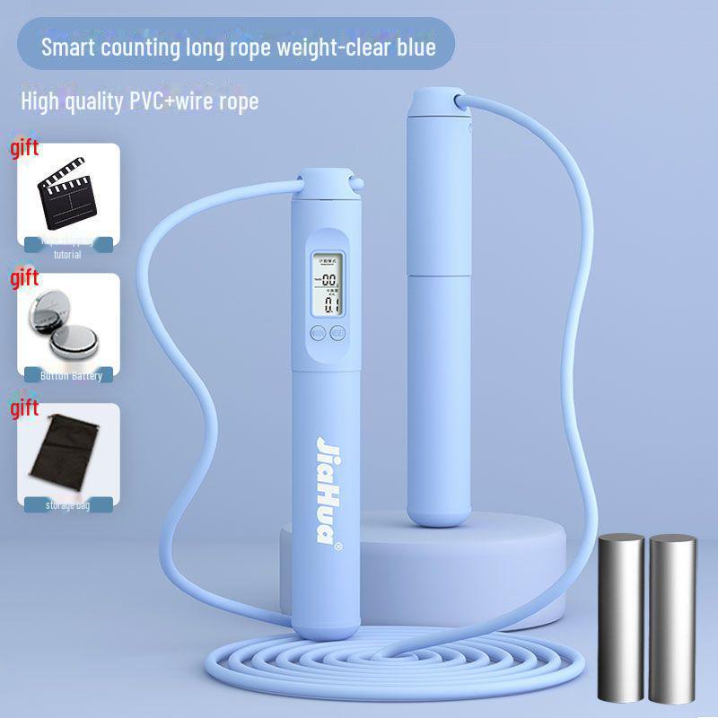 Регулируемая скакалка с утяжелителем для фитнес-тренировок при подготовке к экзаменам в старшей школе