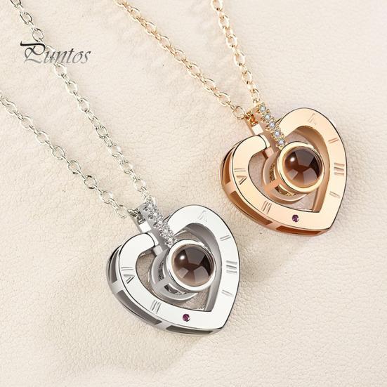 Ожерелье с изображением, персонализированное ожерелье с проекцией фотографий, памятные подарки на День святого Валентина, день рождения для жены или девушки