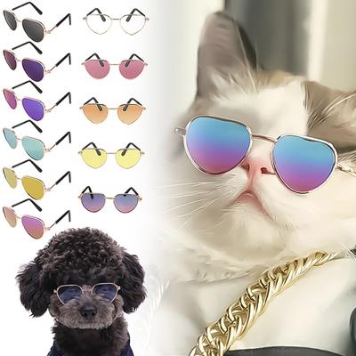 Солнцезащитные очки для собак, кошек, солнцезащитные очки для домашних животных, хиппи, забавные солнцезащитные очки для домашних животных, костюмы для ролевых игр, реквизит для фотосессии