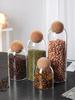 Sealed Jar Glass Cork Stopper Coffee Beans Dried Fruit Storage Box Kitchen Food Multigrain Storage Jar Cork Tea Jar