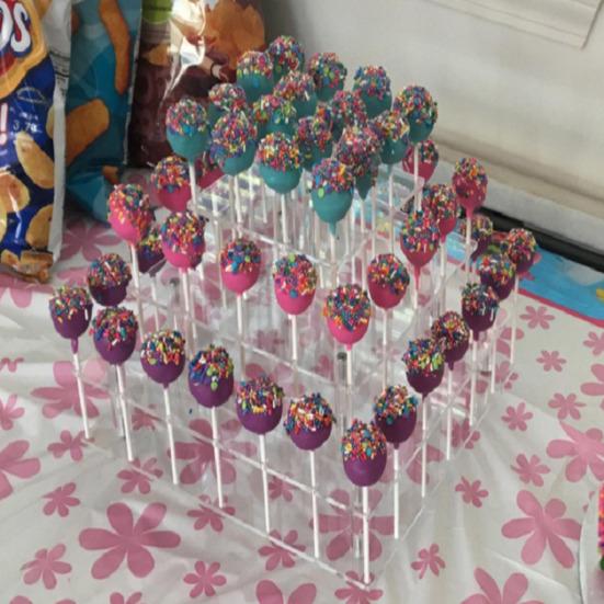 Cake Pop Stand Lollipop Holder Multiple Layers Design Large Capacity Easy Assembly Clear