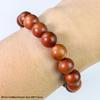 Red Cedar Buddhist Beads Rosary Bracelet: Natural Fragrant Wood, Single Circle, Unisex Jewelry