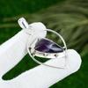 Gift For Women Pendant 925 Sterling Silver Natural Chevron Amethyst Gemstone
