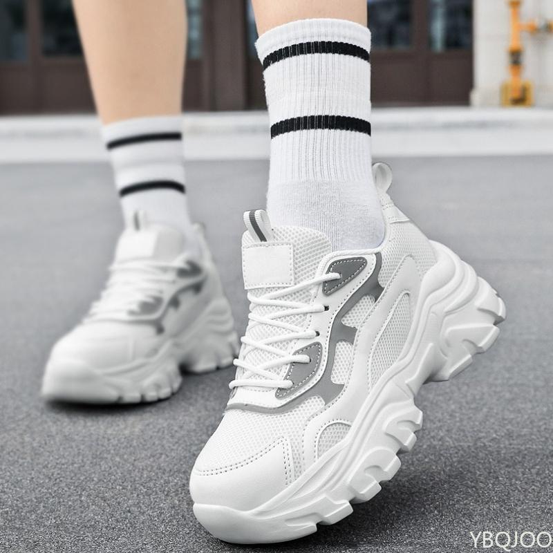 Модная сетчатая женская спортивная обувь для отдыха на четыре сезона, модная женская обувь на толстой подошве, дышащая, износостойкая, нескользящая обувь