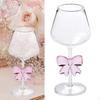 Бокалы с бантом, Коктейльный бокал, Выдувные бокалы для шампанского, для дома, Девичник, Вечеринка перед свадьбой,