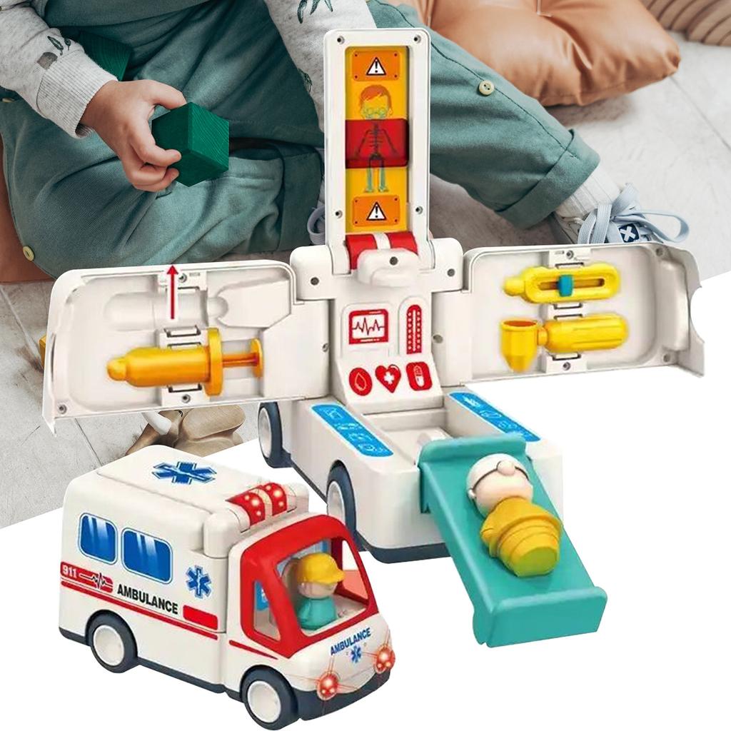 Детская сцена моделирования машины скорой помощи комплект игрушечное оборудование для дискриминации инструменты