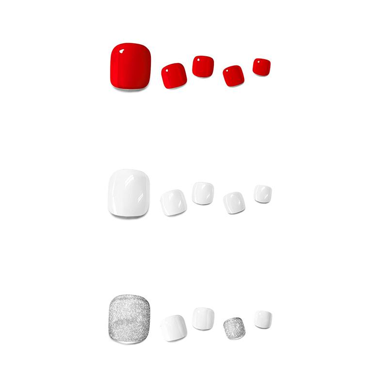 Korean Gel Nail Stickers + UV Lamp | Salon Look at Home | No Glue Needed PEDI VER.