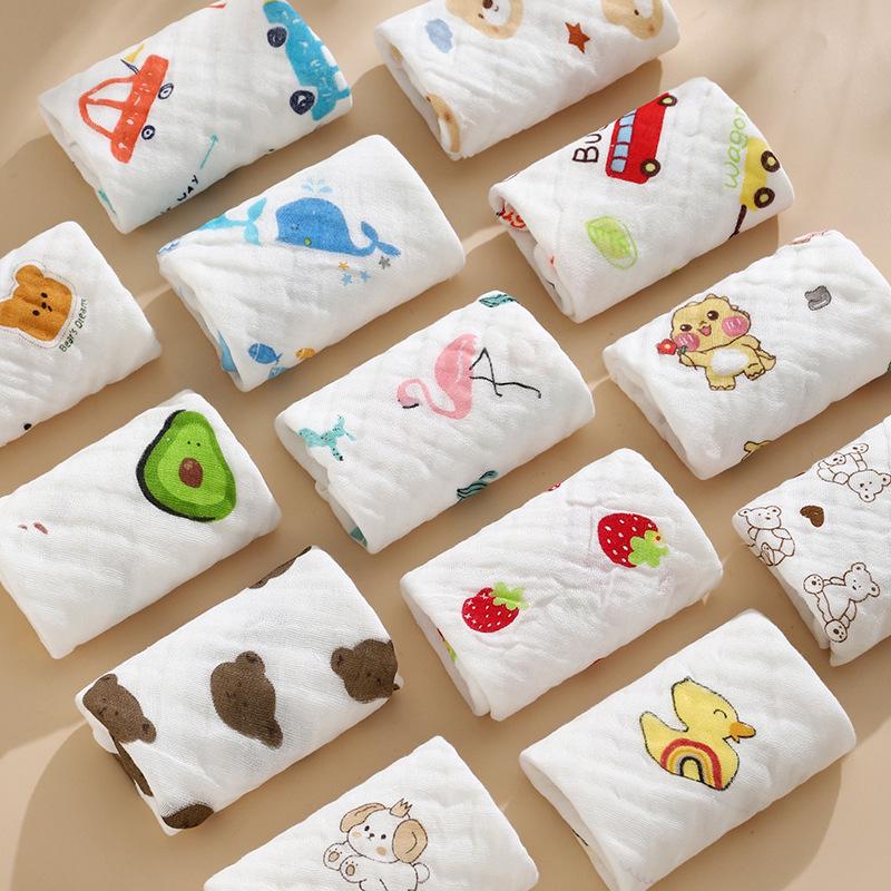 Шестислойный набор детских слюнявчиков и полотенец из чистого хлопка