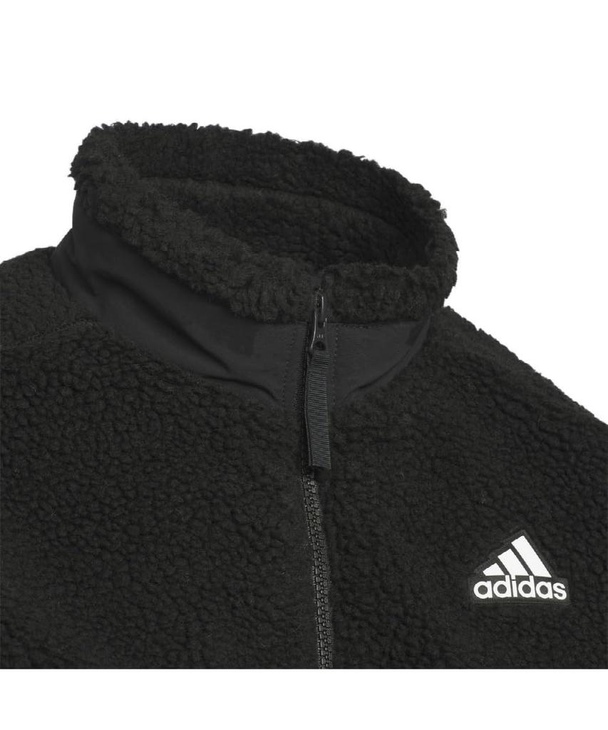 Adidas Warding Pack Свободный крой Куртка на молнии с капюшоном черная детская, KPX94, (JP4917)