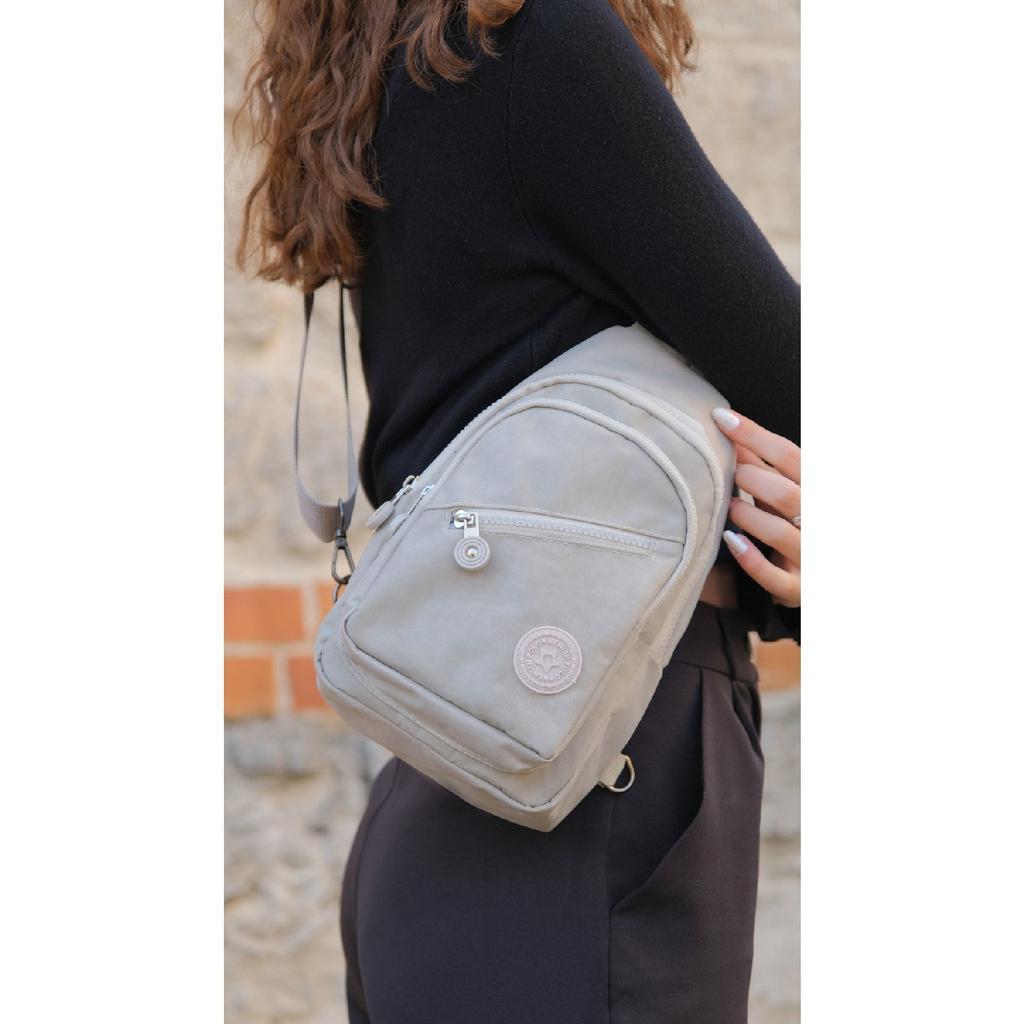 Сумка унисекс из мятой ткани на пояс и через плечо, нагрудная сумка для путешествий, повседневная сумка