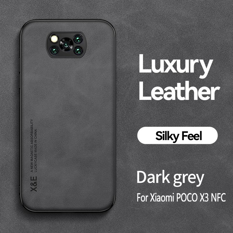 Для Xiaomi Poco X3 Pro Чехол Автомобильный Магнитный Держатель Чехлы для Телефонов Для Poco X3 NFC X 3 Pro X3Pro Силиконовый Противоударный Кожаный Задний Чехол