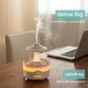 UFO Rotating Raindrop Humidifier Colourful LED Night Light Desktop Mute Spray Aromatherapy Machine Home Air Humidifier Diffuser