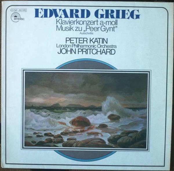 LP Record EDVARD GRIEG - PETER KATIN, LONDON  - Klavierkonzert A-Moll, Musik Zu "Pe 1C04750570 Emidisc Germany Classical Used