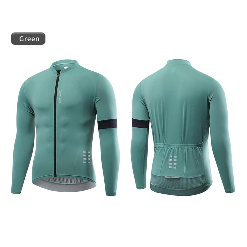 Wosawe Мужская одежда для езды на велосипеде с градиентным принтом и длинными рукавами, одежда для езды на горном велосипеде, спорт на открытом воздухе, быстросохнущая дышащая одежда для езды на велосипеде