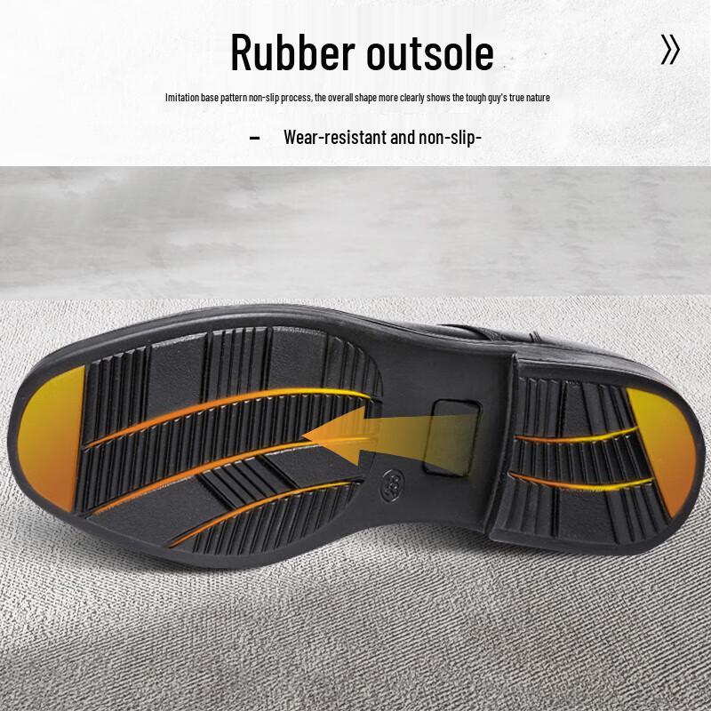 Мужские зимние кожаные ботинки для униформы