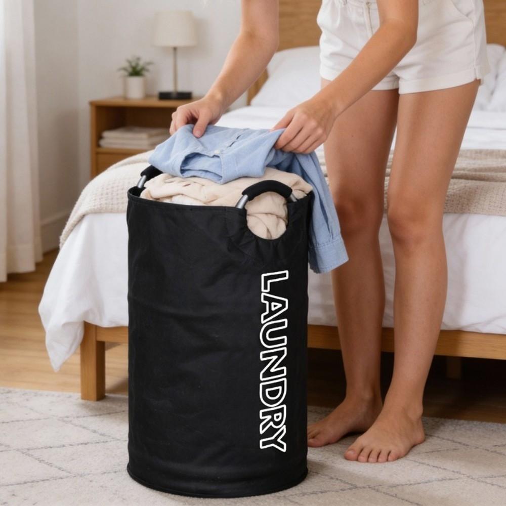 Large Capacity Folding Storage Bag with Handle Laundry Bin Empty Bottle Storage Basket Storage