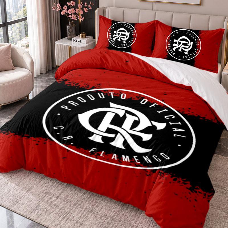 Flamengo 3Pcs Bedding Set Duvet Cover With Two Pillowcases For Bedroom Home Decoration