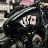 Cool Motocross Stickers - Cafe Racer Fuel Tank & Car Window Playing Card Decals
