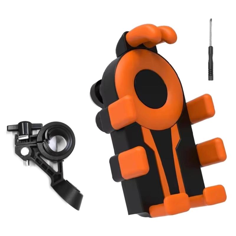 Держатель для телефона на мотоцикл, Держатель для мобильного телефона на мотоцикл, Зажим на руль велосипеда для телефона 4,7-7 дюймов