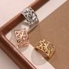 Arc Shape Hollow Design Scarf Clips Smooth Scarves Brooches Metal Scarves Buckle Ring  Decoration