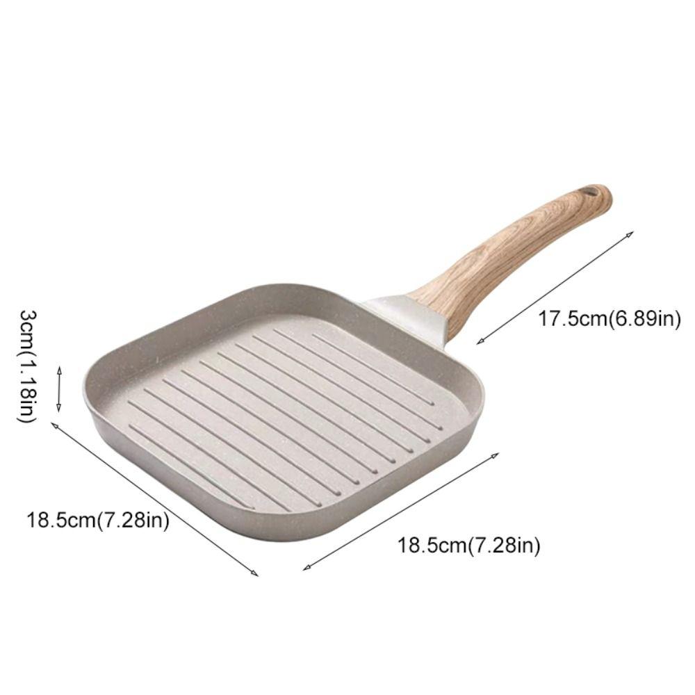 Жаростойкая ручка Сковорода для стейка Сковорода-гриль с антипригарным покрытием Бытовая сковорода для омлета Плита